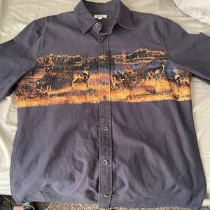 Croft & Barrow button down shirt deer fall scene. Size medium worn once.